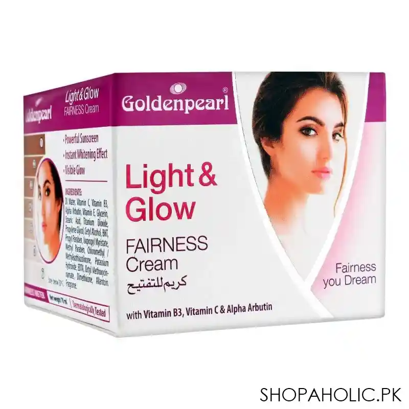 golden pearl light & glow fairness cream, with vitamin b3 + c, 70ml main image