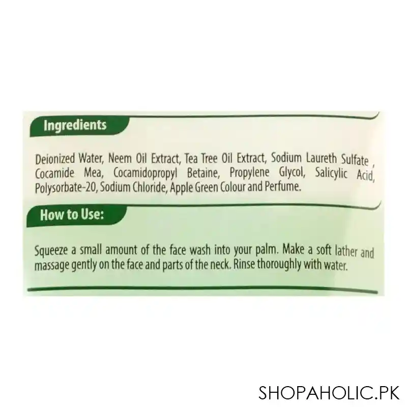 golden pearl purifying neem face wash, 150ml image3
