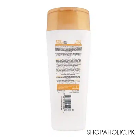 golden pearl set & touch long & strong shampoo + conditioner, perfectly straight & strong hair with keratin, biotin & milk protein, upto 3x stronger hair, 385ml image2