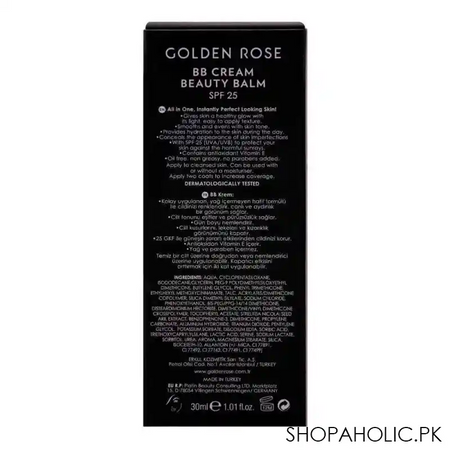 golden rose bb cream beauty balm, spf 25, 01 light image3