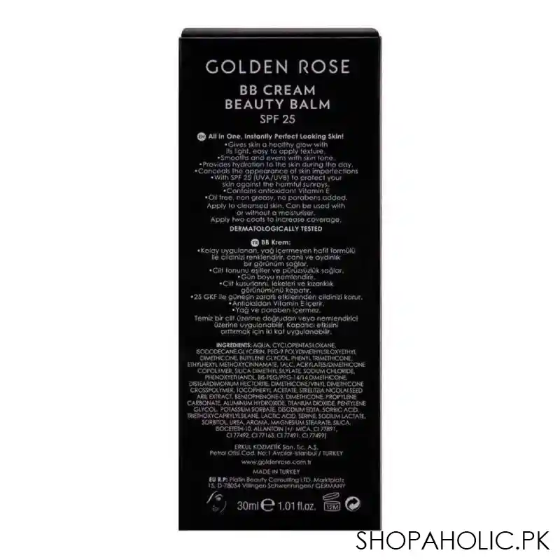 golden rose bb cream beauty balm, spf 25, 03 natural image3