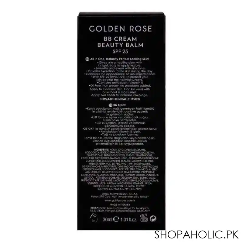 golden rose bb cream beauty balm, spf 25, 04 medium image3