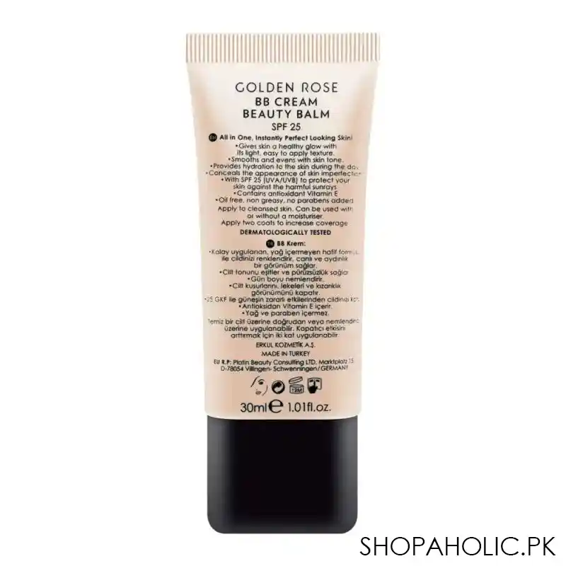 golden rose bb cream beauty balm, spf 25, 06 dark image2