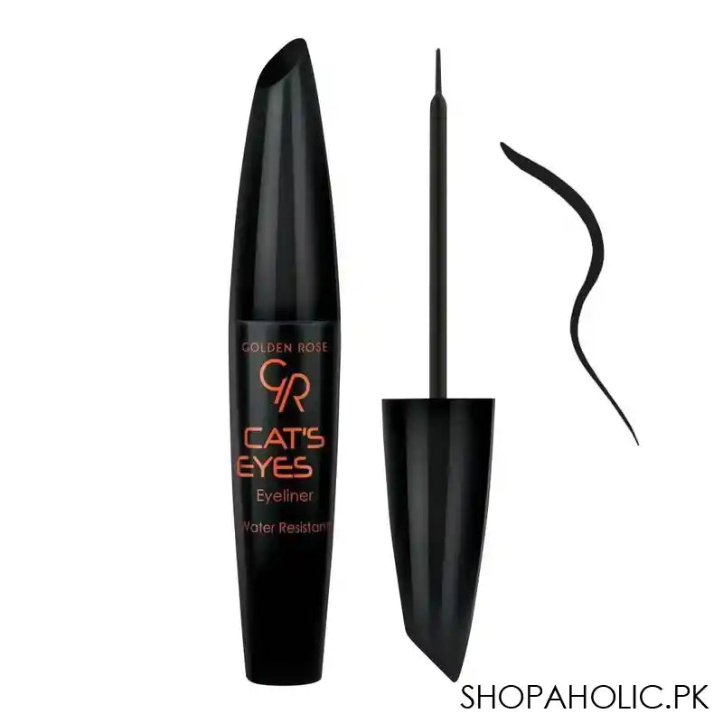 Golden Rose Cat's Eyes Eye Liner, Water Resistant, Intense Black - Main Image
