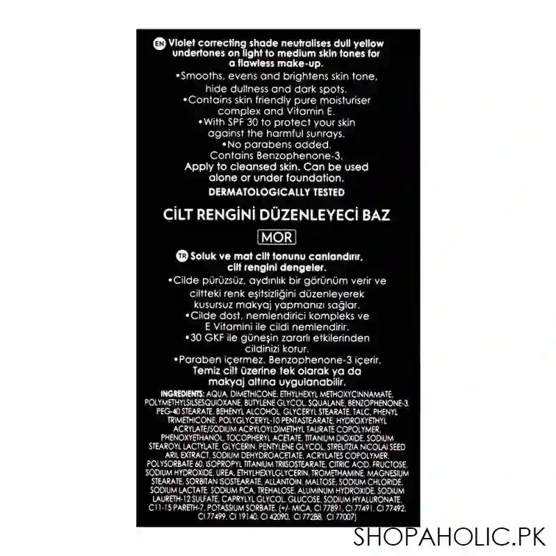 golden rose cc cream color correcting primer, spf30, violet image4