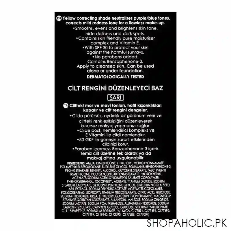 golden rose cc cream color correcting primer, spf30, yellow image4