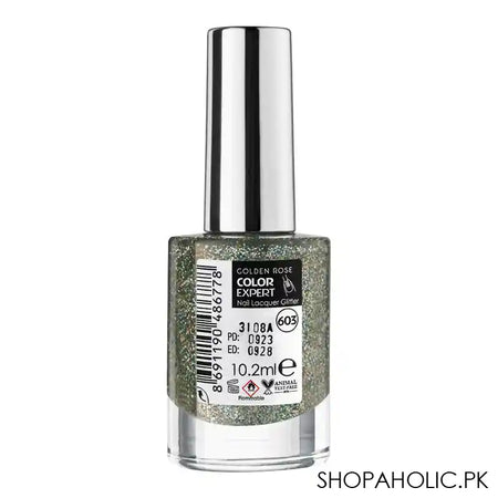 Golden Rose Color Expert Glitter Nail Polish/Lacquer, 603 - Image 2