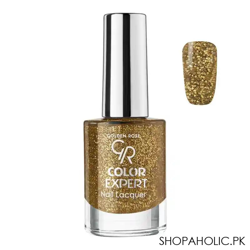 Golden Rose Color Expert Glitter Nail Polish/Lacquer, 604 - Main Image