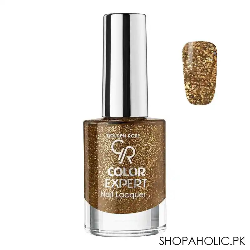 Golden Rose Color Expert Glitter Nail Polish/Lacquer, 606 - Main Image