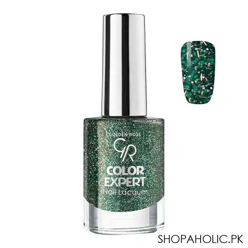 Golden Rose Color Expert Glitter Nail Polish/Lacquer, 610 - Main Image