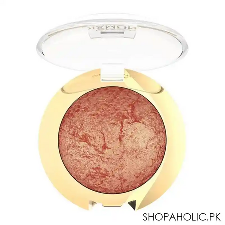 golden rose diamond breeze shimmering baked eye shadow, 03, dazzle copper main image
