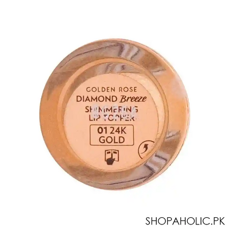 golden rose diamond breeze shimmering lip topper, 01, 24k gold image4
