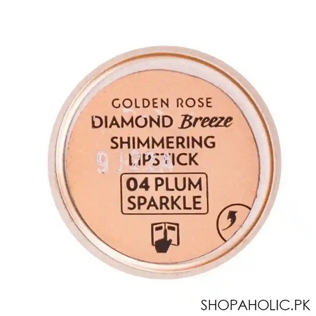 golden rose diamond breeze shimmering lipstick, 04, plum sparkle image4