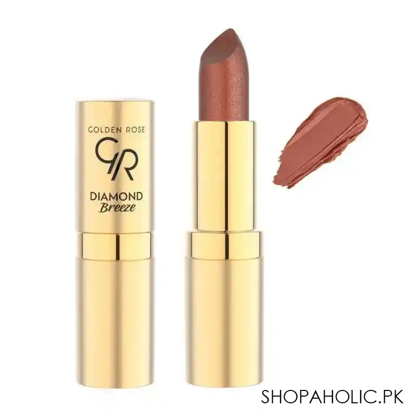 golden rose diamond breeze shimmering lipstickk, 03, russet sparkle main image