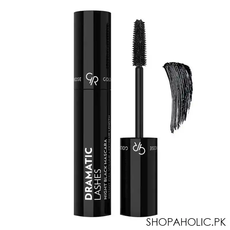 golden rose dramatic lashes instant full volume & extreme length night mascara, black main image