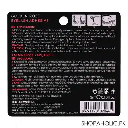 Golden Rose Eyelash Adhesive, Black - Image 2