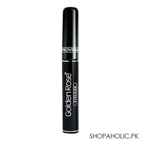 golden rose eyeliner volume with provitamin, black image2