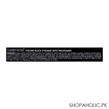 golden rose eyeliner volume with provitamin, black image4