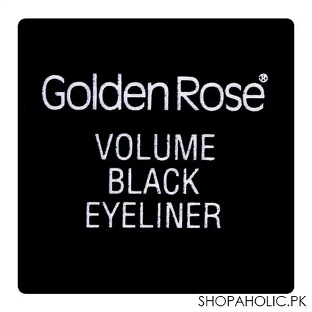 golden rose eyeliner volume with provitamin, black image5