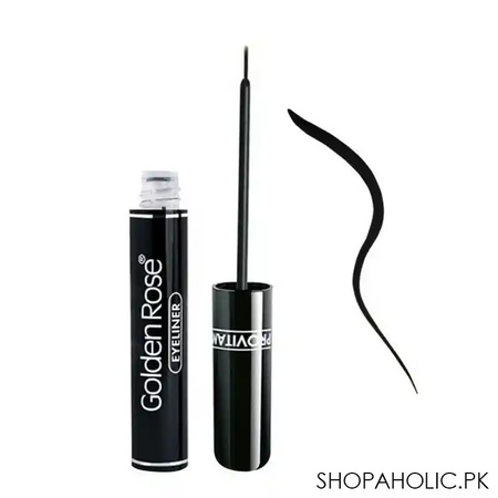 golden rose eyeliner volume with provitamin, black main image