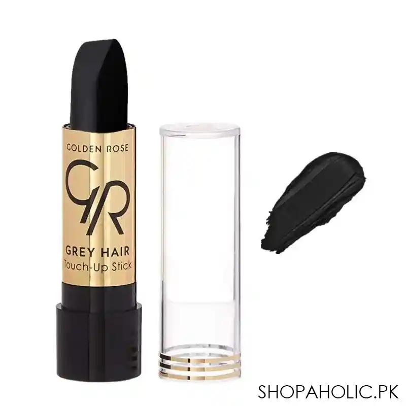 golden rose grey hair touch up stick, 01 black main image