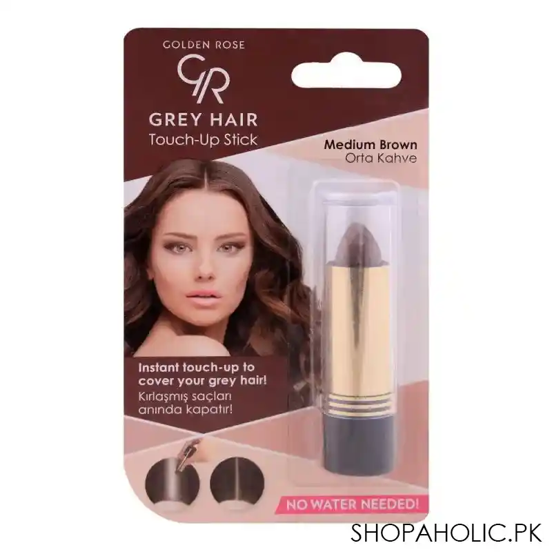 golden rose grey hair touch up stick, 03 medium brown image2