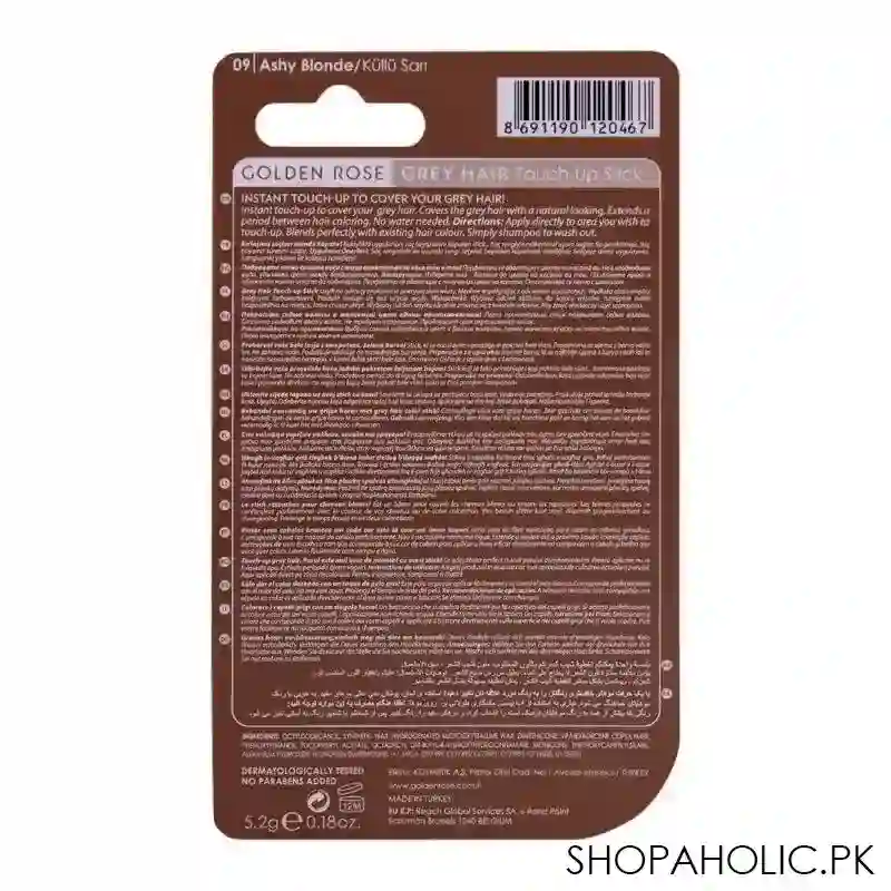 golden rose grey hair touch up stick, 09 ashy blonde image3