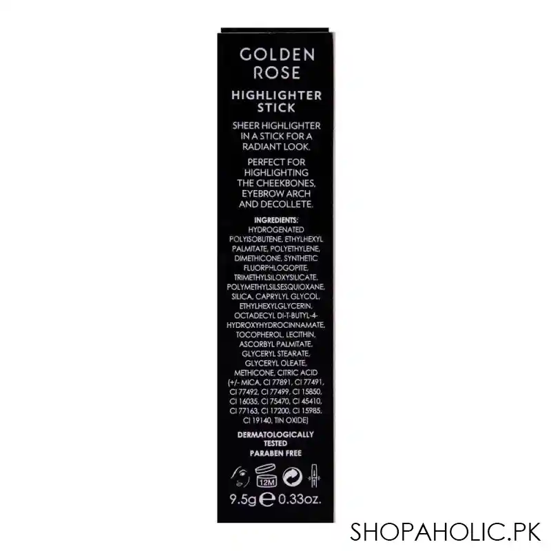 golden rose highlighter stick, 02 bright pink, instant radiance, paraben free image4