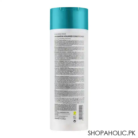 Golden Rose Hydrate & Volume With White Nettle Extract & Aloe Vera Gel Conditioner, For Normal To Oily Hair, 430ml - Image 2