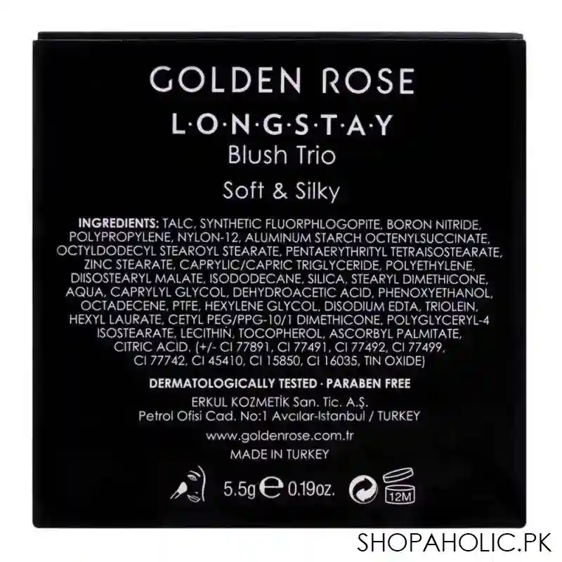 golden rose longstay blush trio, 102, soft &silky, paraben free image5