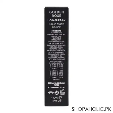 golden rose longstay liquid matte lipstick, 01 image4