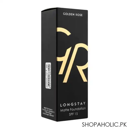 golden rose longstay matte foundation, spf 15, vitamin a + e, 09 image3