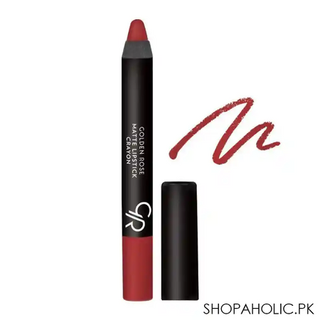 golden rose matte lipstick crayon, 09 main image