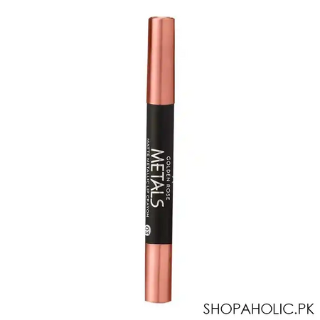 golden rose metals matte metallic lip crayon, 03 image2