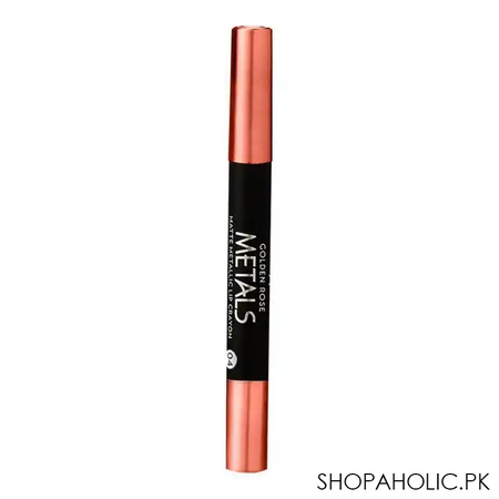 golden rose metals matte metallic lip crayon, 04 image2