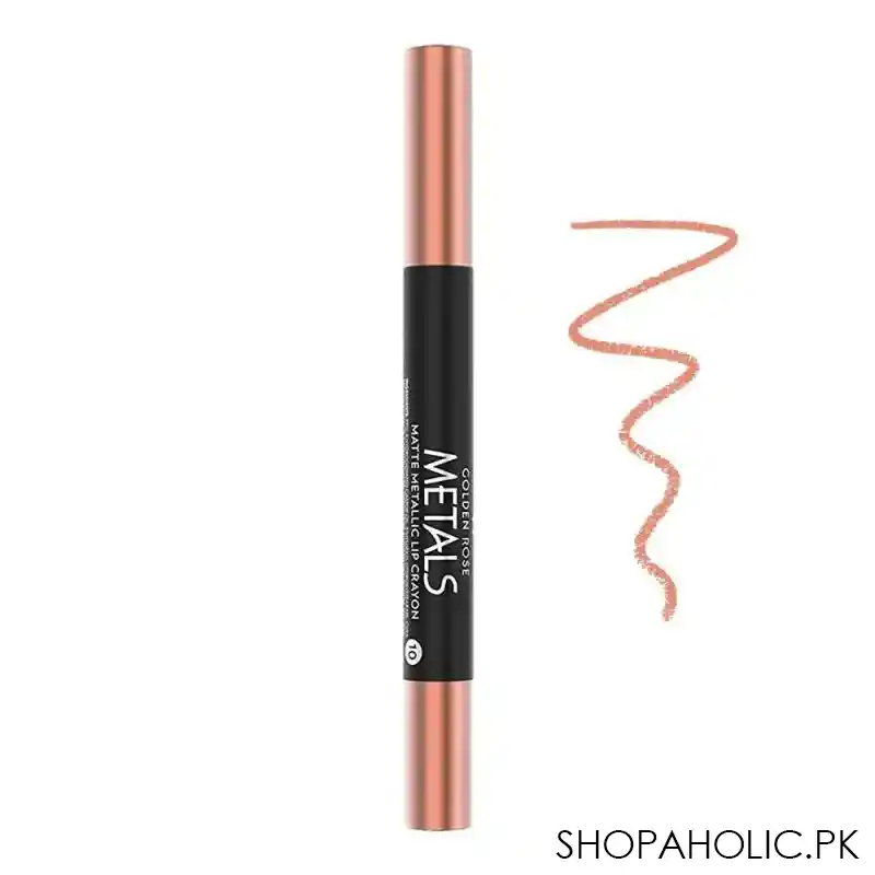 golden rose metals matte metallic lip, crayon, 10 main image