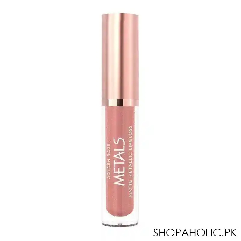 golden rose metals matte metallic lip gloss, 53, nude kiss image2