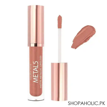 golden rose metals matte metallic lip gloss, 54, copper main image