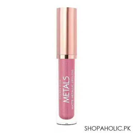 golden rose metals matte metallic lip gloss, 55, dusty pink image2