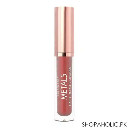 golden rose metals matte metallic lip gloss, 56, rosewood image2