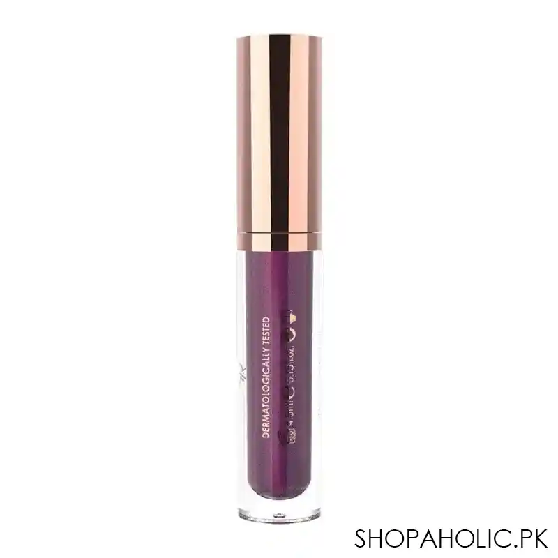 golden rose metals metallic shine lip gloss, 07, wine red image3