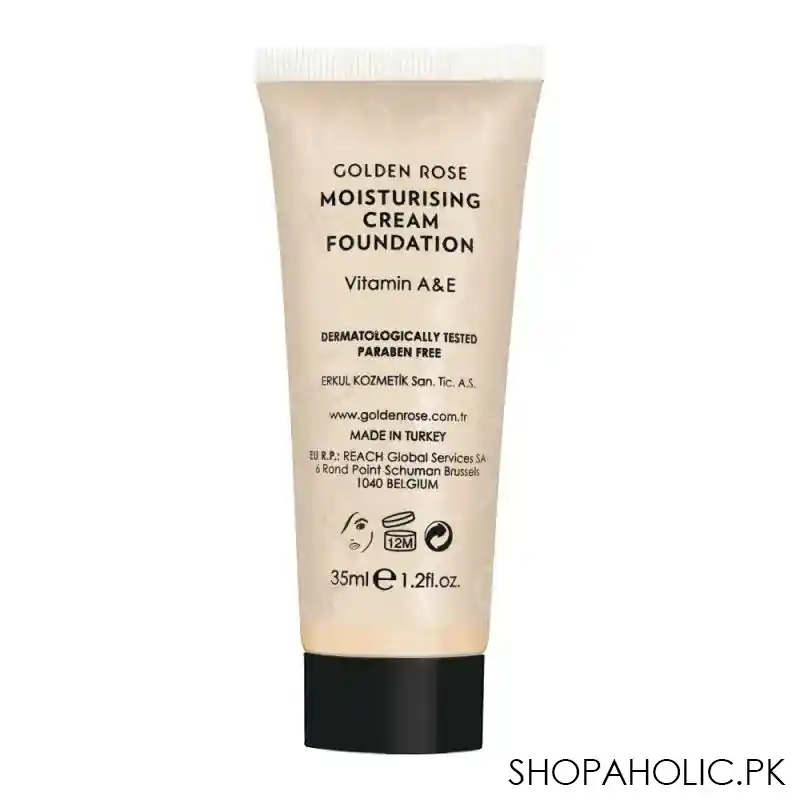 golden rose moisturising cream foundation, vitamin a + e, 07 image2