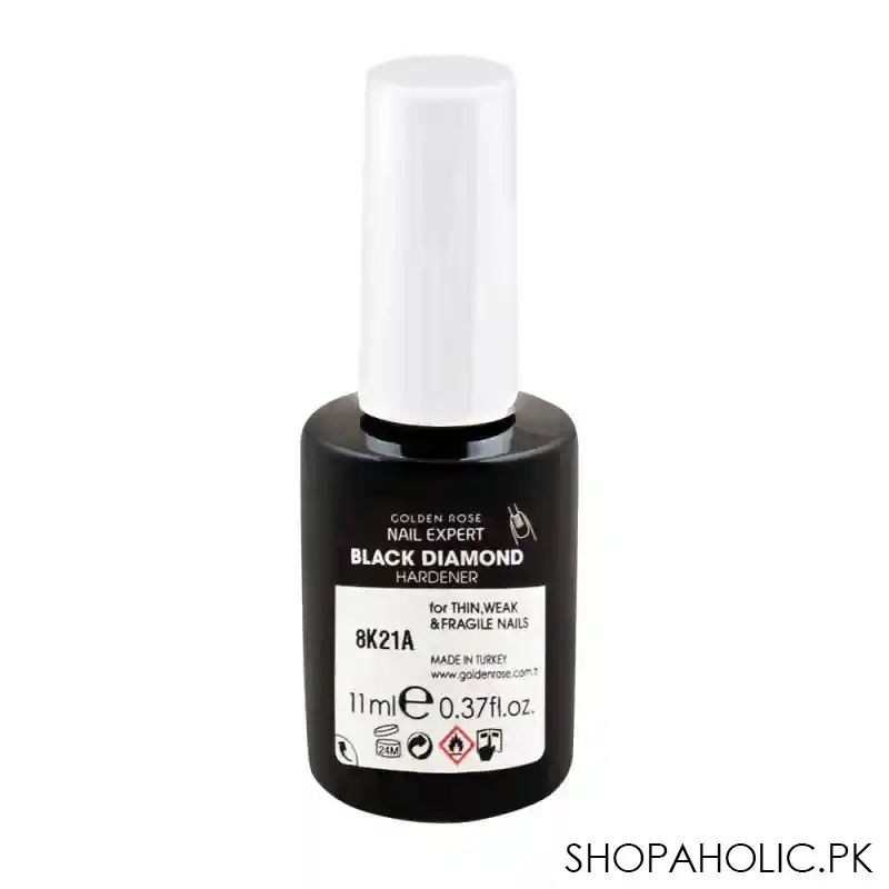 golden rose nail expert black diamond hardener, 11ml image2