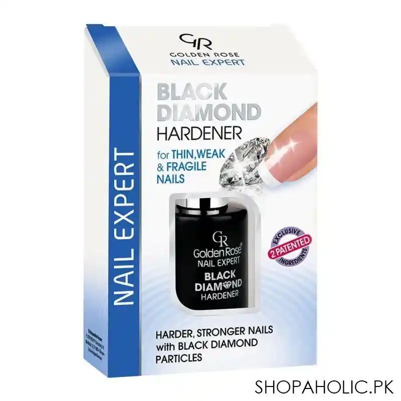 golden rose nail expert black diamond hardener, 11ml image3