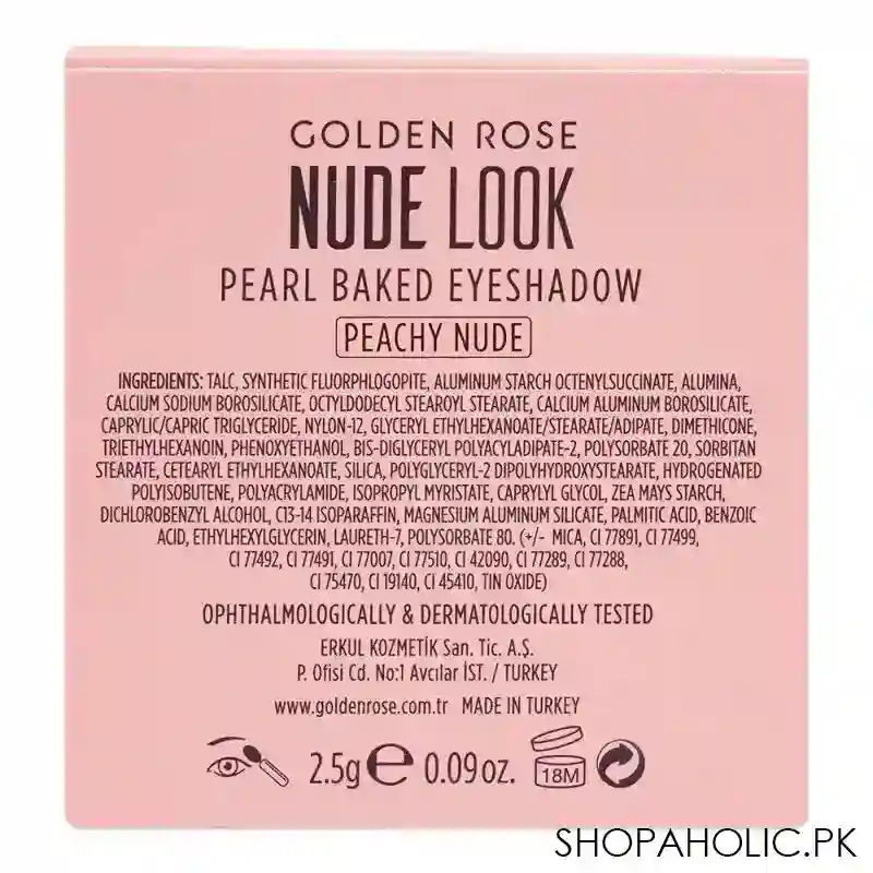golden rose nude look face baked blusher, peachy nude, 2.5g image5