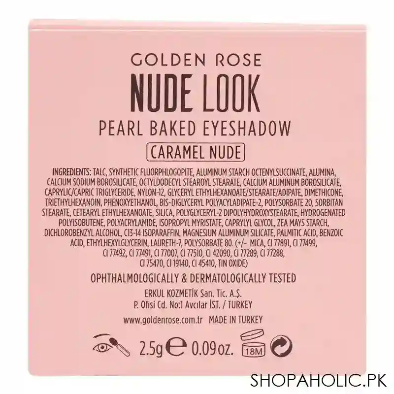 golden rose nude look matte baked eye shadow, caramel nude image5