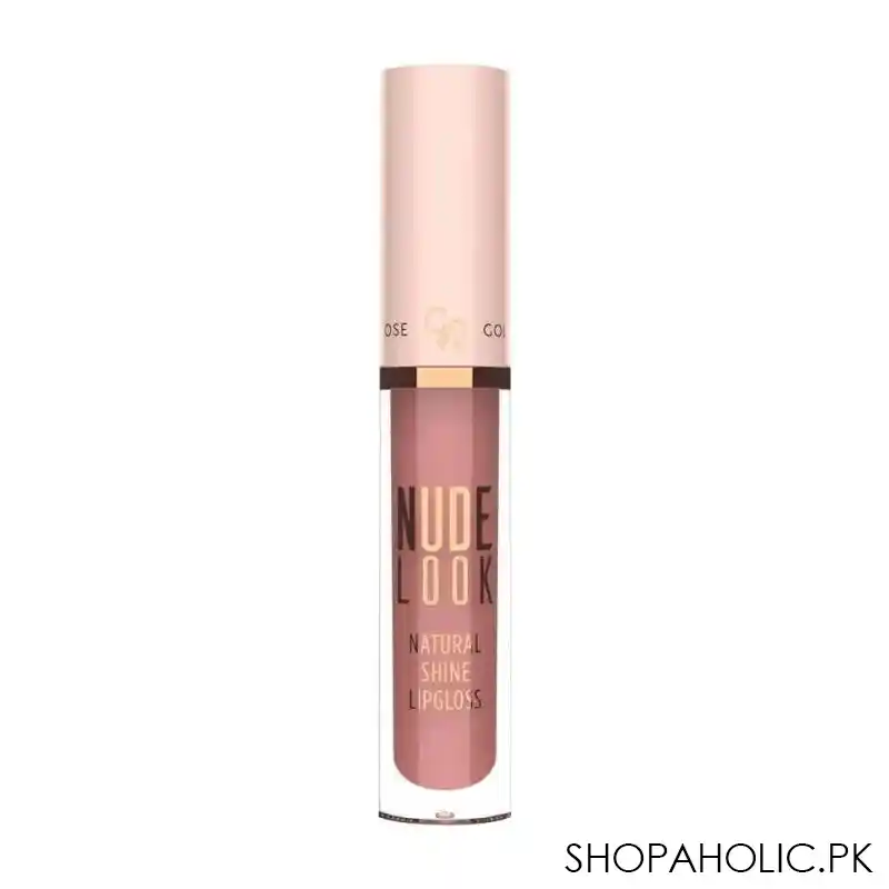 golden rose nude look natural shine lip gloss, 02, pinky nude image2