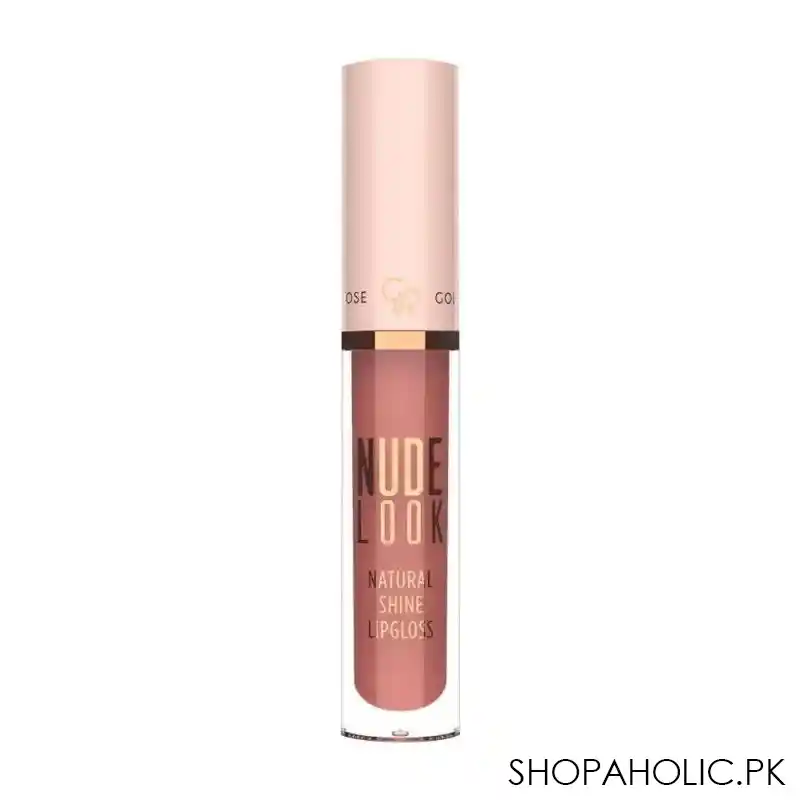 golden rose nude look natural shine lip gloss, 04, peachy nude image2