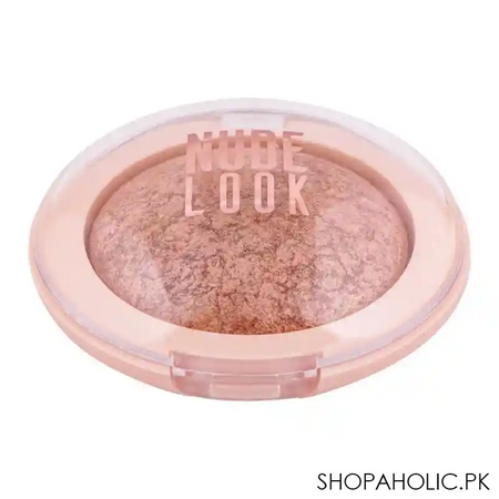 golden rose nude look pearl baked eye shadow, 02, rosy bronze image2