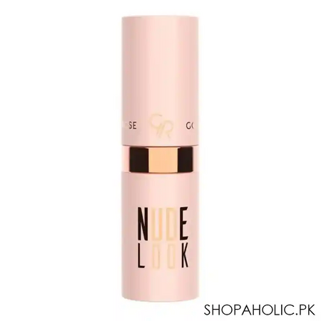 golden rose nude look perfect matte lipstick, 02, peachy nude image2